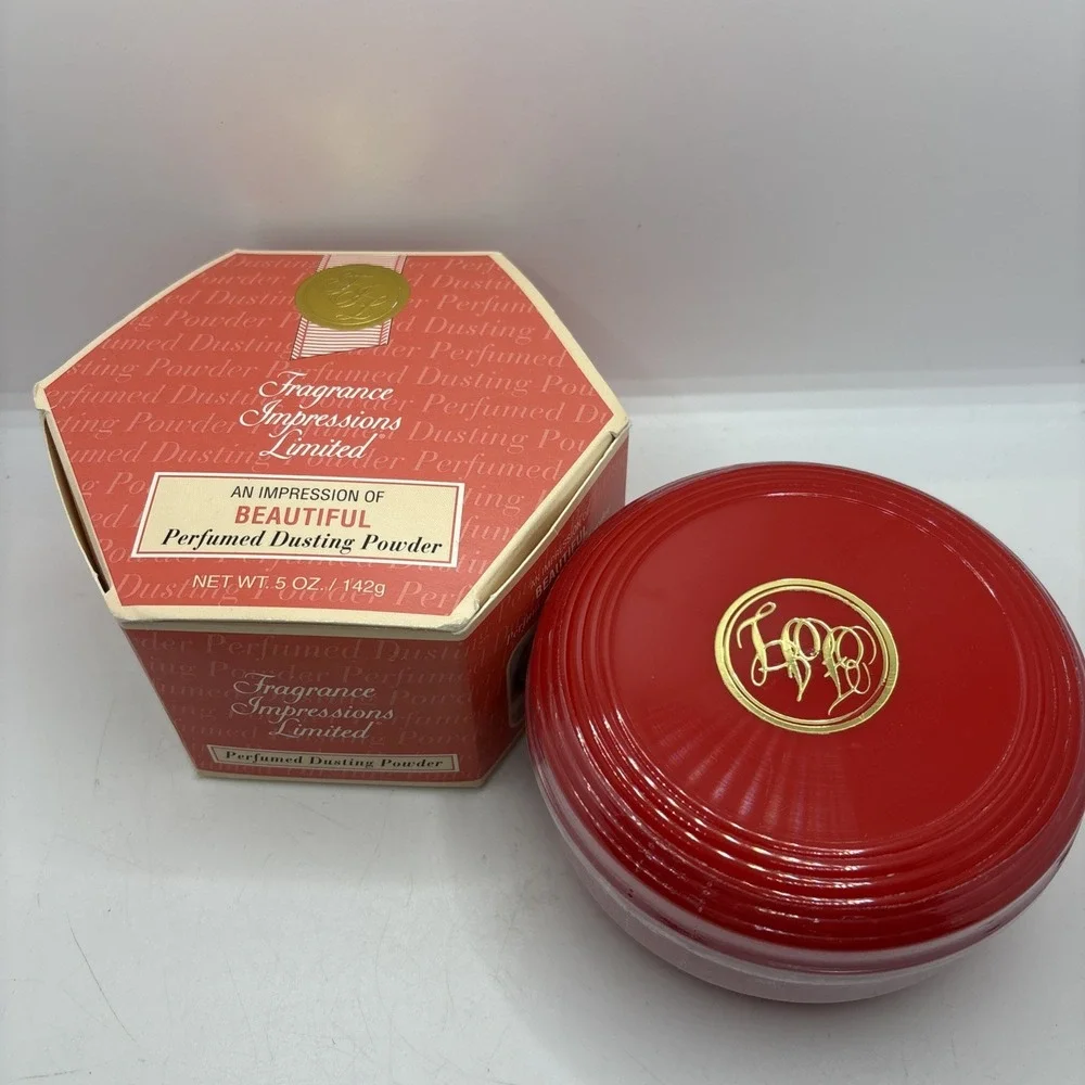 Vintage Fragance Impressions Limited Perfumed Dusting Powder Sealed 5oz‎